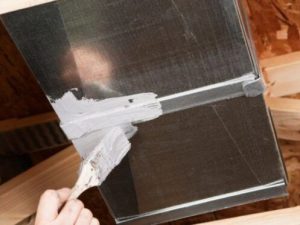 Paint sealing ductwork