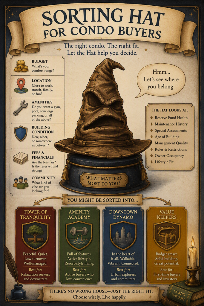 Sorting hat for condos